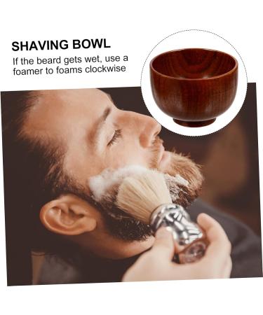 Frcolor 8th Razor Cleaning Bowl & Wooden Shaving Soap Mug - Travel Razor & Salad Bowl - Versatile Soy Sauce Dish - Buy Online on GoSupps.com