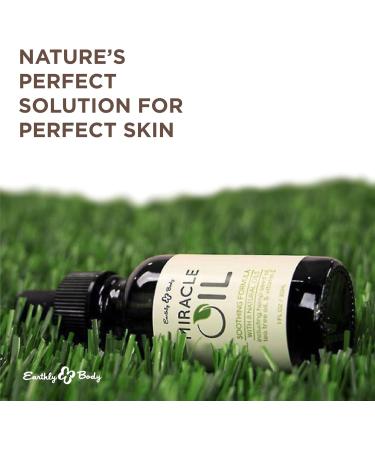 Earthly Body Miracle Oil 1 fl. oz. - 100% Natural Tea Tree Oil Hemp Seed Oil & Vitamin E - Moisturizer Calms Skin Irritations Helps Smooth Wrinkles - Gluten Free 100% Vegan - Buy Online on GoSupps.com