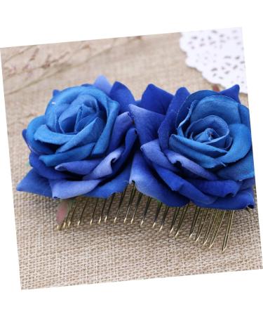 FRCOLOR Bridal Hair Accessories bridal Hair Pin rose flower hair clip tiara rose flower side side hair bridal tiara bridal headpieces for jewelry bride Flower Hair Accessories - Buy Online on GoSupps.com