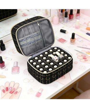 Sac de rangement pour vernis ongles capacit tui de manucure avec s parateurs amovibles pour lampe ongles et outils sac rangement voyage double couche (noir) - Buy Online on GoSupps.com