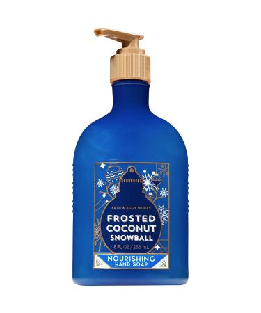 Bath and Body Works Frosted Coconut Snowball Nourishing Hand Soap 8 Fluid Ounce (2018 Edition)
