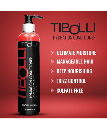 TIBOLLI Hydrating Hair Conditioner with Argan Oil - 10.1 Fl Oz | Moisturizing Repairing & Smoothing Treatment for Damaged Hair | Paraben & Sulfate-Free - Buy Online on GoSupps.com