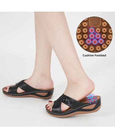 Buy Judxsious Women's Wedge Sandals - Comfortable Orthopedic Flip Flops with Cushion Footbed for Summer Beach & Casual Wear - International Shipping Available - Buy Online on GoSupps.com