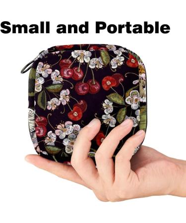 Muoooum Women's Menstrual Artery Zipper Bag - Embroidered Cherry Blossom Tampon Collection Bag for Girls - Color 7 - Buy Online on GoSupps.com