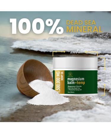 Magnesium Cream for Pain Relief with 1 500 000mg Hemp Oil - Soothing All-Natural Joint & Muscle Cream - Fast-Acting Comfort & Wellness - Made in USA - Buy Online on GoSupps.com