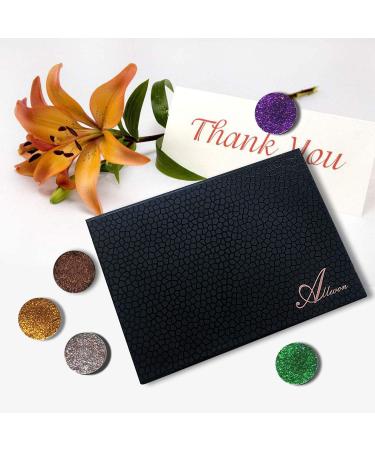 Allwon Magnetic Empty Makeup Palette with Mirror - Black | Customizable for Eyeshadow, Lipstick, Blush, Powder - Buy Online on GoSupps.com