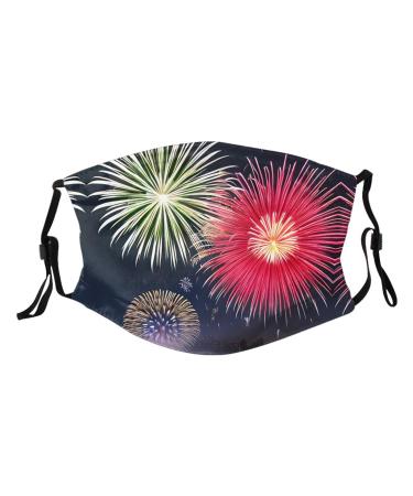 Zyvia Splendid Fireworks dust mask for adults pleated 5-layer protection activated carbon filter for additional safety soft breathable adjustable elasticity dust protection 10 pieces