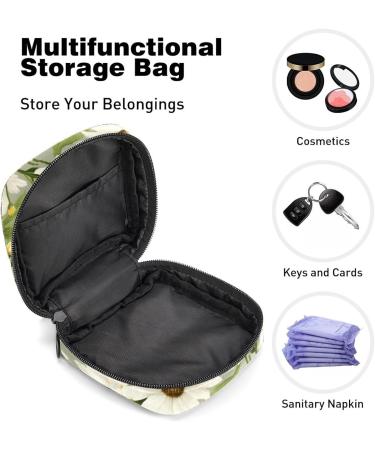 Chamomiles Sanitary Napkin Storage Bag | Menstrual Cup Pouch | Nursing Pad Holder | Period Bag for Women & Teen Girls - Multi-colored - Buy Online on GoSupps.com