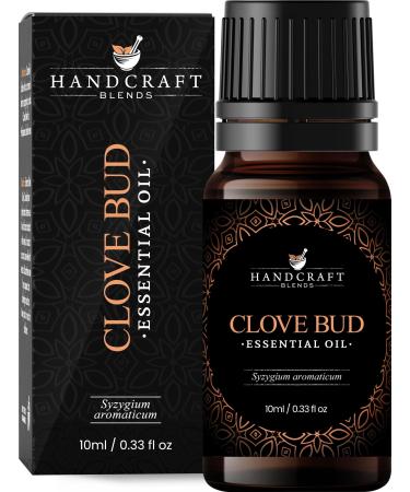Handcraft Blends Clove Bud Essential Oil - 100% Pure and Natural - Premium Grade Essential Oil for Diffuser and Aromatherapy - 0.33 Fl Oz