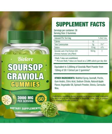 Biolore Pure Sea Moss Gel + Soursop Gummies Bundle | 16 oz Gel & 60 Gummies | Elderberry + Soursop | No Added Sugar Gluten Free Vegan Made in USA - Buy Online on GoSupps.com