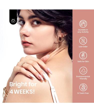 Beetles Nude Gel Nail Polish 15ml - Pastel Pink Solid UV/LED Manicure Design - DIY Gifts for Women - 0.5oz Starry Gold Shimmer - Buy Online on GoSupps.com