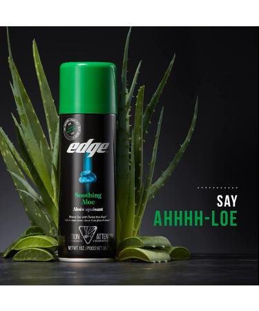 Edge Soothing Aloe Shave Gel for Men - Hydrating & Refreshing 7oz (6 Pack) - Buy Online on GoSupps.com