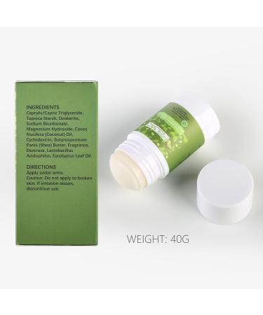 Natural Deodorant for Women Men Aluminum Free Body Deodorant Antiperspirant Deodorant Solid Stick Cream long lasting Odor Control Eliminate Relaxing Armpit Sweat (cucumber mint 40g) - Buy Online on GoSupps.com