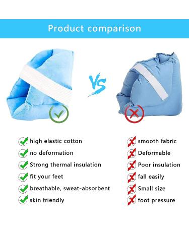LEEKOUS Heel Pillow Protector - Adjustable Ankle Support for Foot Injuries - Buy Online on GoSupps.com