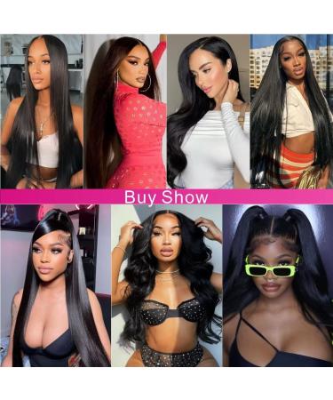 VELOMA Wear And Go Glueless 5x5 HD Lace Front Wig 22 Inch | Human Hair Pre Plucked Straight Lace Closure Wig 180% Density - No Glue Needed | For Black Women - Buy Online on GoSupps.com