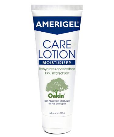 AMERIGEL Care Lotion Hypoallergenic Moisturizer - Diabetic Skin Care - Rehydrates and Soothes Dry Irritated Skin - 6 oz. 6 Ounce (Pack of 1)