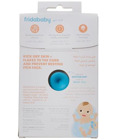 Fridababy DermaFrida SkinSoother Silicone Brush | Baby Bath Essential for Dry Skin, Cradle Cap, Eczema | 1 Pack - Buy Online on GoSupps.com