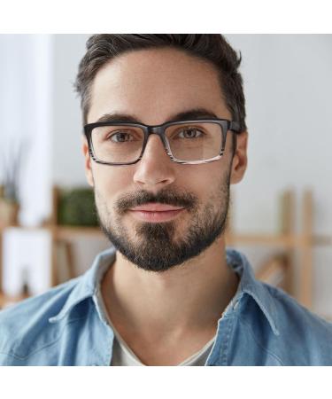 JM Reading Glasses for Men - 3 Pack Retro Blue Light & Magnifying Glasses Spring Hinge 2.0x Magnification - Buy Online on GoSupps.com