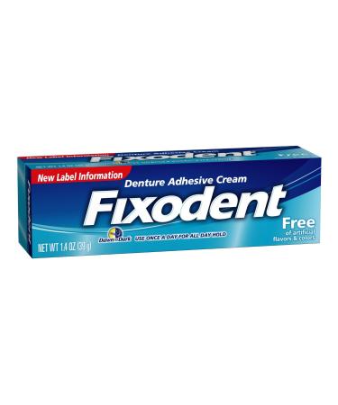 Fixodent Free Denture Adhesive Cream 1.40 oz (Pack of 3)