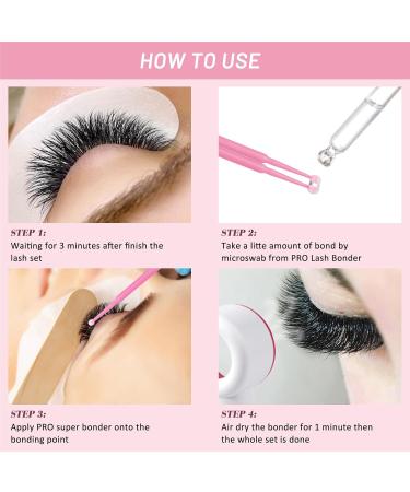 Lash Bonder for Eyelash Extensions 15ml - Super Glue Accelerator & Sealant for Longer Retention - Waterproof & Oil-proof - Special Dropper Design - Pack of 1 - Buy Online on GoSupps.com