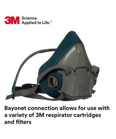 3M Rugged Comfort Half Facepiece Reusable Respirator 6502/49489 - Medium, with Cool Flow Valve for Welding, Sanding, Cleaning, Grinding, and Machine Operations - Buy Online on GoSupps.com