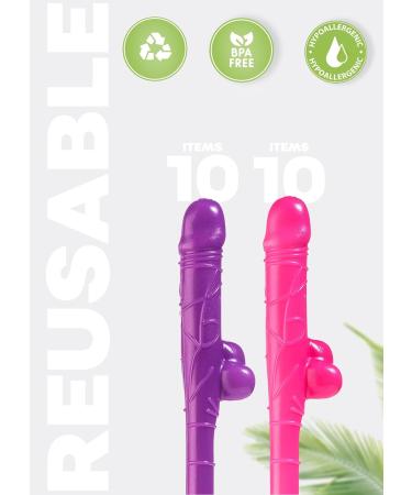 20pcs Bachelorette Adult Party Straws Bride Party Drinking Straws Bachelorette Party Penis Straws Bachelorette Pecker Straws Party Favors Hen Straws Naughty Crazy Hen Night Straws - Buy Online on GoSupps.com