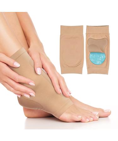 Medipaq Gel Ankle Support Socks for Women & Men - Single Support of Ankle Support for Women & Men - Foot and Ankle Support for Ligament Damage - Plantar Fasciitis Socks & Achilles Tendon Support Heel & Instep