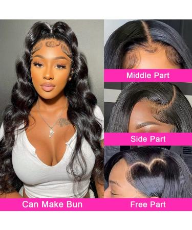 30 Inch Body Wave Lace Front Human Hair Wig | HD Lace Frontal | Pre Plucked with Baby Hair | Natural Hairline | 150% Density | Pack of 1 - Buy Online on GoSupps.com