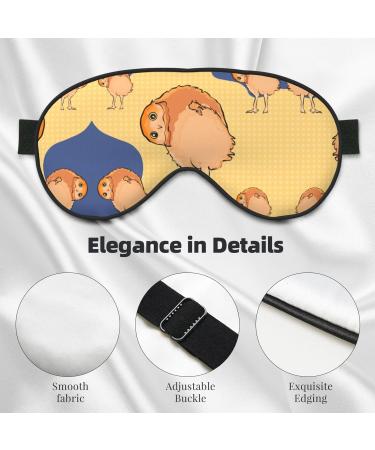 Buy Crooked Owl Eye Mask - Soft Adjustable Sleep Mask for Men & Women | Comfortable Nighttime Eye Cover in Black - International Shipping Available - Buy Online on GoSupps.com