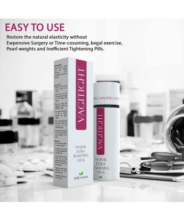 Vagitight Extra Tightening Stick | Vaginal Health PH Detox | Pelvic Wand for Odor Removal | Yoni Products for Women | Vaginal Rejuvenation with Natural Herbs - Buy Online on GoSupps.com