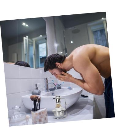 Buy Hemoton Stainless Steel Beard Brush Holder & Soap Stand - Travel & Cleaning Supplies for Men - Ideal Shaving Brush Storage Rack - Buy Online on GoSupps.com