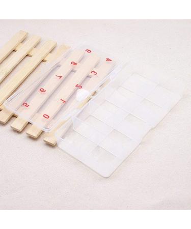Transparent Storage Box for Artificial Nails - 10 Compartment Organizer for Easy Access | Ideal for Nail Art Supplies - Buy Online on GoSupps.com