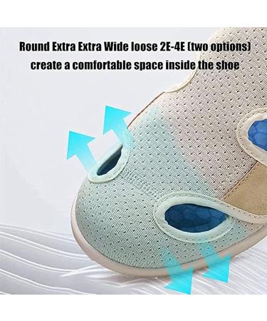 QDCHOME Women's Wide Width Diabetic Shoes for Comfort & Support - Wide Width Walking Shoes for Diabetes, Edema, Plantar Fasciitis - 5.5 US to 6.5 US - Buy Online on GoSupps.com