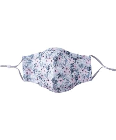 Willow & Rose Grey Floral Design Reusable Face Covering | 100% Cotton | Nose Wire | Gift Boxed | GB05621 - Buy Online on GoSupps.com
