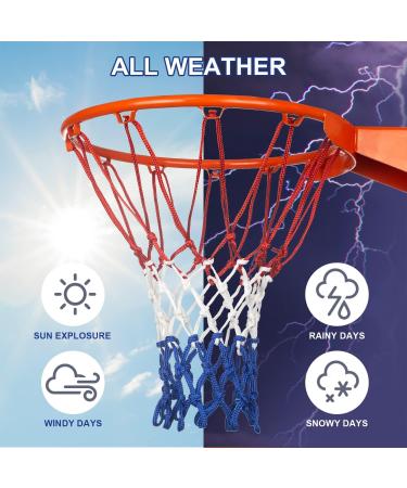 Professional Heavy Duty Basketball Nets - All Weather Anti Whip Replacement | Fits Standard Indoor/Outdoor Rims - 12 Loops Multicolor - Buy Online on GoSupps.com