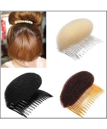 1PC Black/Brown colors for choose Charming BUMP IT UP Volume Inserts Do Beehive hair styler Insert Tool Hair Comb Hot (Black) - Buy Online on GoSupps.com