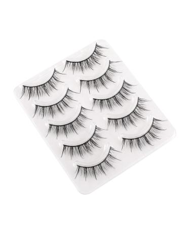 Manga-Shadow Natural Look Mink Lashes 5-Pack - Calesi False Lashes Wispy & Clear Fake Eyelashes - Buy Online on GoSupps.com