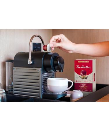 Tim Hortons Classic Lungo Capsules Nespresso Original Line Compatible Capsules 10 Count Classic Lungo 1 count (Pack of 10) - Buy Online on GoSupps.com