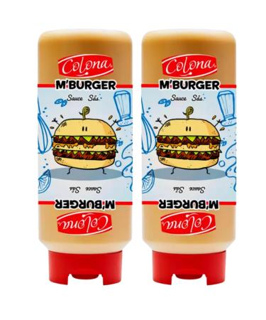 Burger Sauce Multipack with 2 Pack of Burger Colona M'Burger Sauce Bottle Top Down 800g