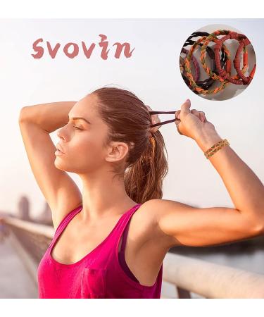 Svovin 50 Pcs Boho Hair Tie Bracelets for Women - Elastic Hair Bands for Braids, Ponytails - Soft, Stylish & Colorful - Buy Online on GoSupps.com