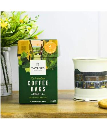 Taylors of Harrogate Coffee Bags 2 X 10 Rich Italian Coffee Bags 2 X 10 Hot Lava Java Coffee Bags and 2 X 10 Flying Start Coffee Bags (Total 6 Packs 60 bags) - Buy Online on GoSupps.com