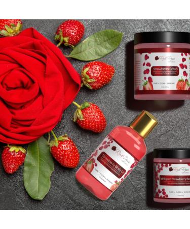 Buy Strawberry Body Oil - Natural Hydrating & Moisturizing Body Oil for Women | Long Lasting Fragrance | Vegan | 4 fl. oz International Shipping - Buy Online on GoSupps.com