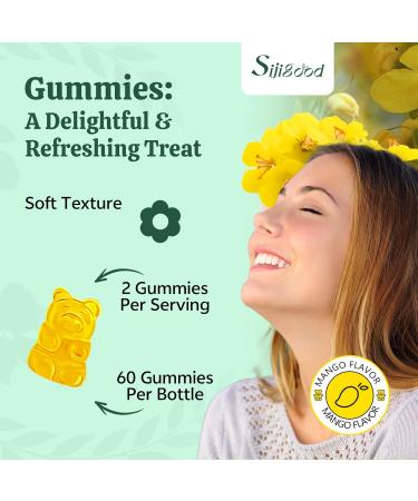 2 Pack Mullein Gummies for Lungs, Mullein Leaf Extract Supplement for Digestive & Respiratory & Immune Support with Bromelain, Quercetin, Mango Flavor, 120 Count Mango 60 Count (Pack of 2) - Buy Online on GoSupps.com