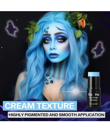 Go Ho Cream Sky Blue Blendable Stick - 1.06 oz - Light Blue Face & Body Paint Stick for Professional SFX Makeup - Buy Online on GoSupps.com