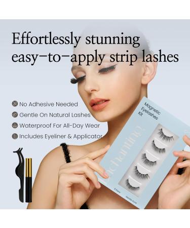 Cashmeren Magnetic Eyelashes Kit | DIY Lash Extensions at Home | Lightweight & Natural | Includes Eyeliner & Tweezers | 5 Pairs Gentle Aura - Buy Online on GoSupps.com