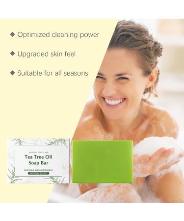  ZLHHRZJX Tea Tree Oil Soap Herbal Foot Routine Soothing Soap Bread With Organic Coconut Oils Tea Tree Oil Herb Cleansing Soaps & Coconut Oil (1 PCS) - Buy Online on GoSupps.com