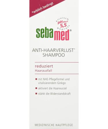 SEBAMED Sebamed Anti-Hair Loss Shampoo 200ml with NHE conditioning formula with caffeine and ginkgo biloba for strong and healthy hair