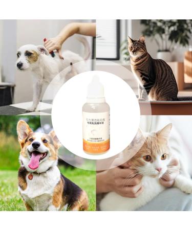 Hudhowks Pet Hair Nutrition Oil Waterless Pet Hair Essence Oil Deep Hydrating Grooming Dog Cat Essence Pet Leave-in Essence Pet Skin Care Supplies For Refreshing & Moisturizing For Dog Cat Puppy - Buy Online on GoSupps.com