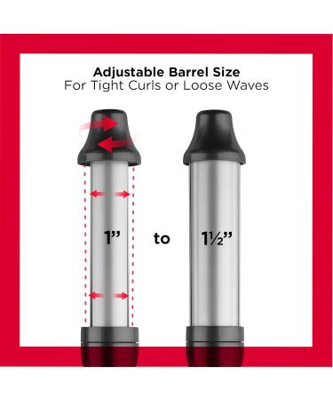 Shop REVLON Adjustable Barrel 2 in 1 Curling Wand - 1 & 1 Inch | International Shipping Available - Buy Online on GoSupps.com