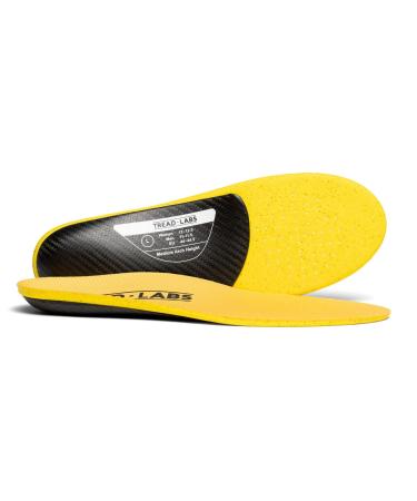 Tread Labs Dash Carbon Fiber Performance Insoles   Add Ultra Firm Orthotic Arch Support to Soccer Cleats  Cycling Shoes and Running Shoes Women's 9-9.5 US / Men's 8-8.5 US 1 - Low
